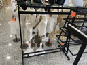 双面黑色衣架带玻璃  120x60x140cm 玻璃尺寸 120x30cm