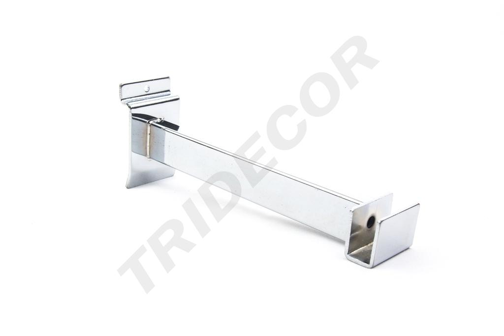 Support de tube rectangulaire pour panneau à lattes, 25 cm