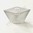 Bolsas De Tela Con Asa Plana 25X35+10 Cm Blancas