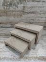 3 Height Thick Linen Display Stand