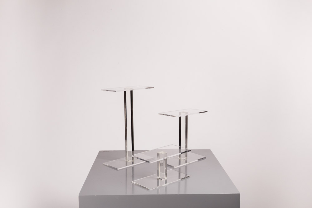 三件套亚克力工型展架 B1-2-3 Expositor Acrilico Forma 工