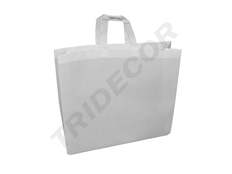 Borsa in tessuto bianco 70Gr con manico 35X45+12cm 25 unità/pacco