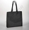 Sac en tissu noir 70Gsm avec poignée 50X40+12cm 25 unités/paquet