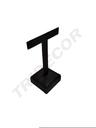 Suport de cercei din piele neagră pentru 'T'