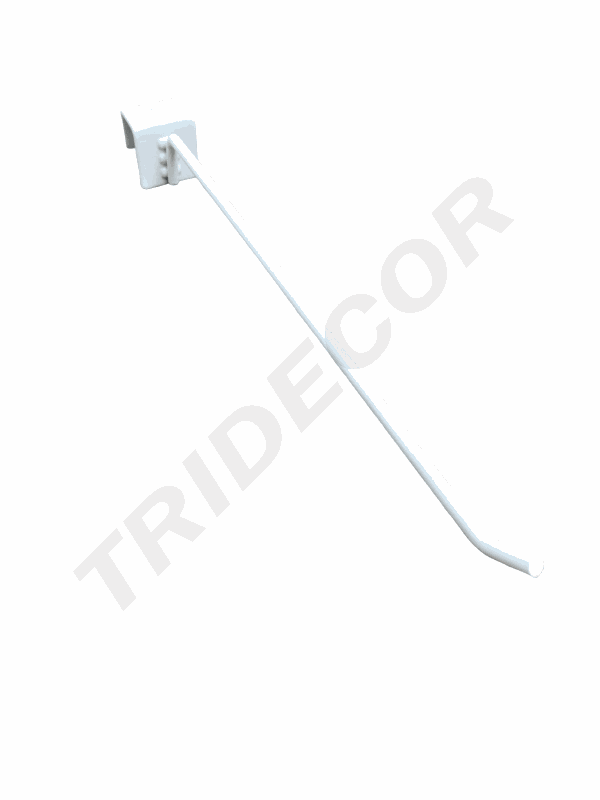 Crochet Blanc pour Tube Rectangulaire 25Cm