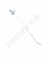 Gancho Branco para Tubo Retangular 25Cm