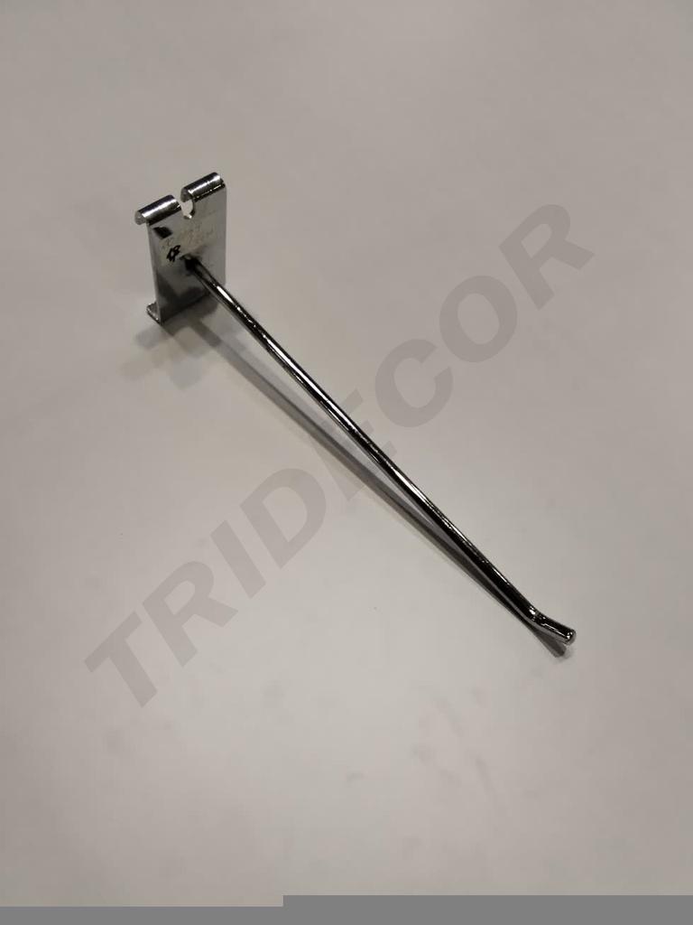 Gancho de Cromo para Malla, 100 unidades/caja, longitud de 30cm, alambre de 8mm