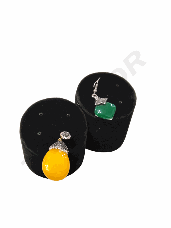 Black Hair Earring Display Ko 47