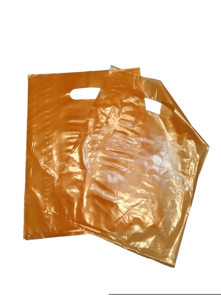 bolsa plastico naranja 100/pq