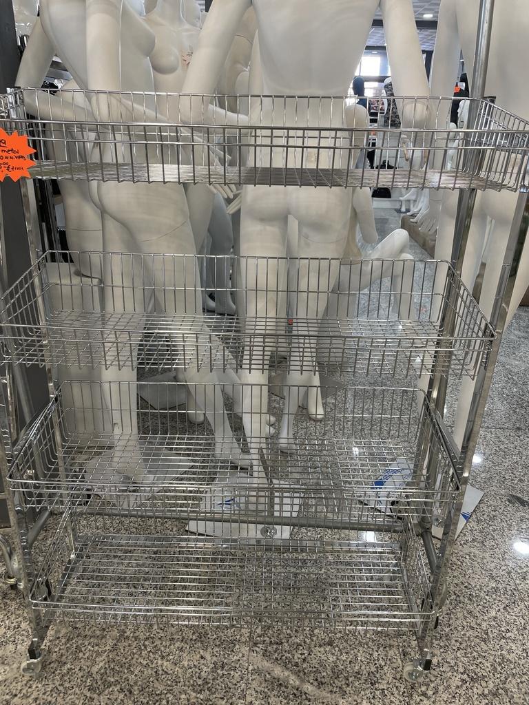 Estante Cesta Metal Cromado 4 Niveles