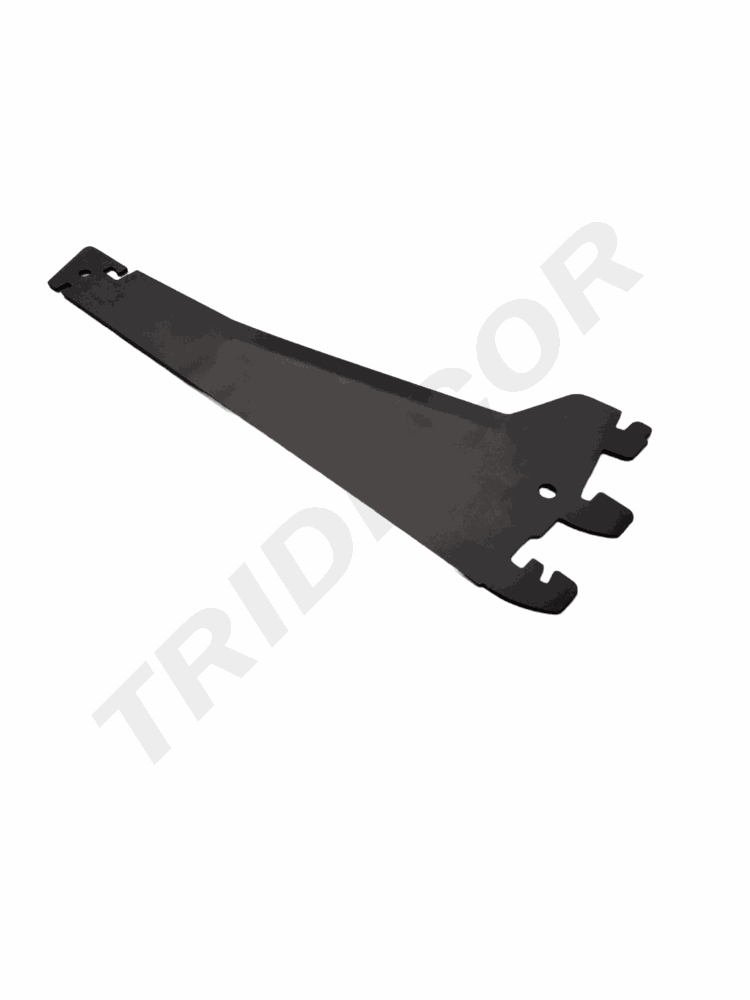 Base d'étagère grise 13 cm extérieure (avec ancre de 60 cm)