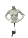 Matte White female mannequin With Base Support