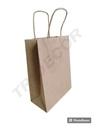 Bolsa Kraft Liso Xs 18+8X24Cm 450 Unidades/Caja 058270 25Und