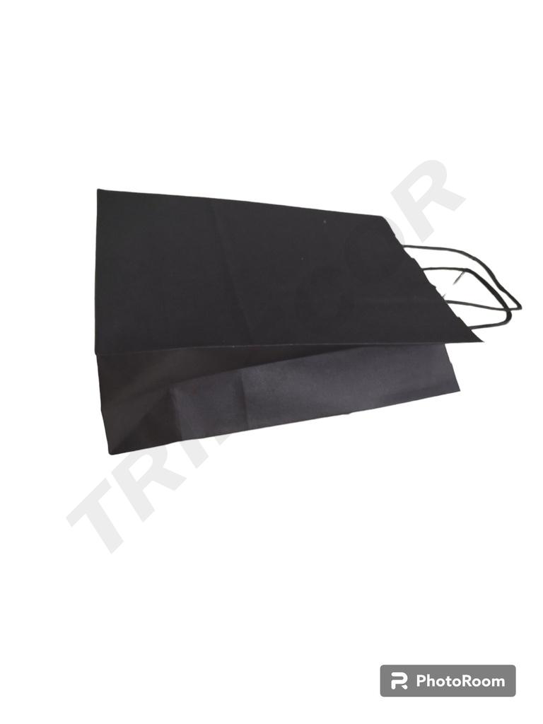 Bolsas Kraft Color Negro Xs 18+8X24 Cm 056627 25 Unidades