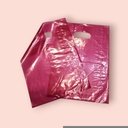 Transparent Red Plastic Bag 25X35 100/Pq