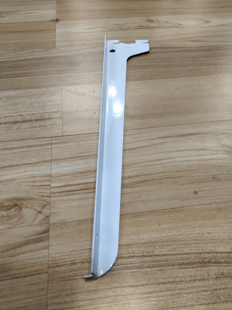 Suporte de Vidro Branco 40Cm para Zíper