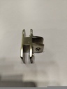 Glass T Connector 6mm Stainless Steel.