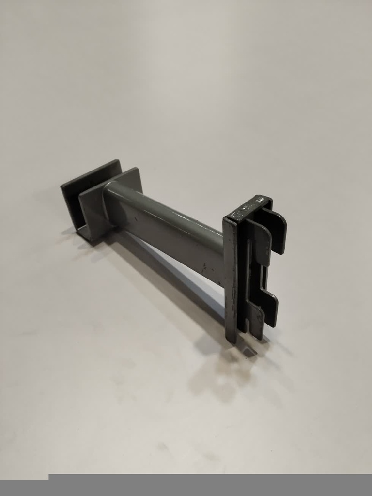 Soporte Tubular Rectangular Gris Para Tubo De 50Mm