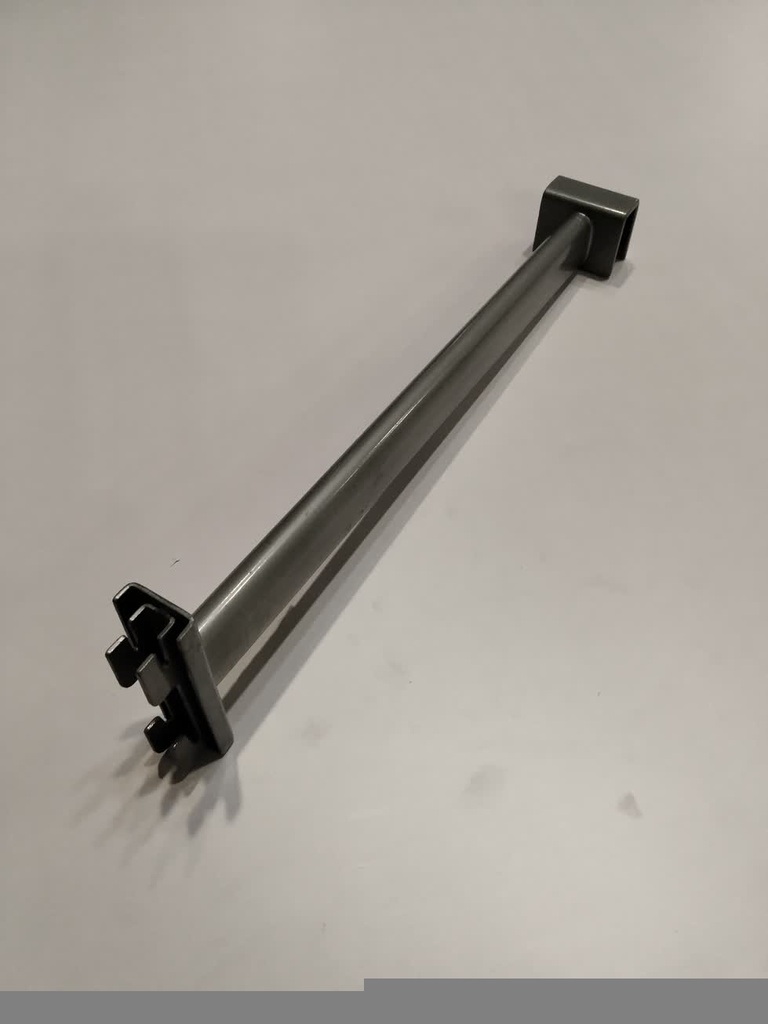 Suport tubular rectangular pentru sistem de rafturi, 30 cm