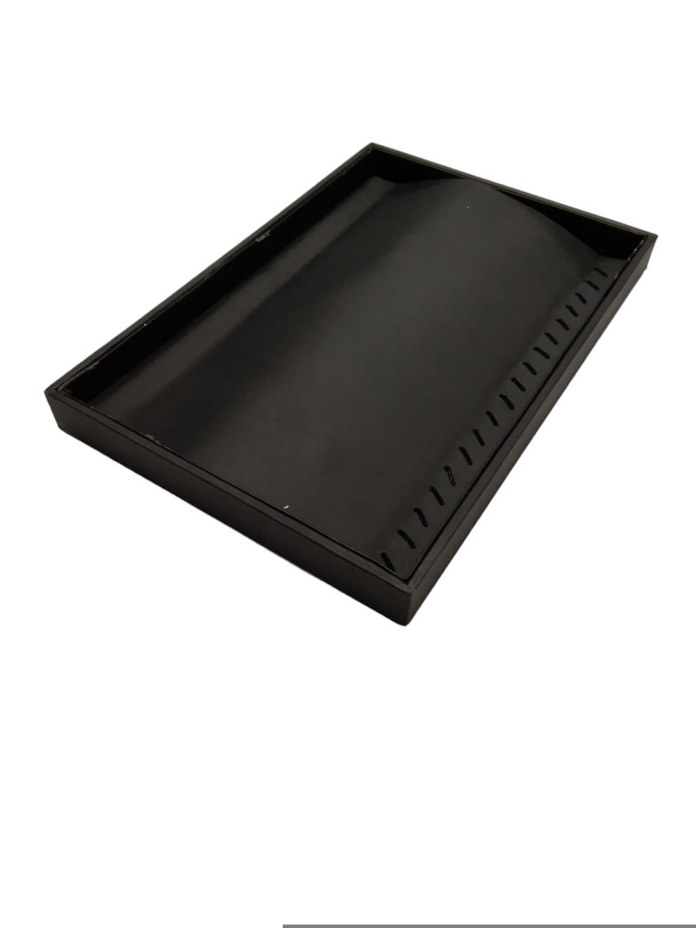 Black Leather Necklace Tray