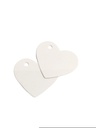 Etiquetas Colgantes En Forma De Corazón. Blanco Pequeñas 4.5X3.5Cm 100/Paquete