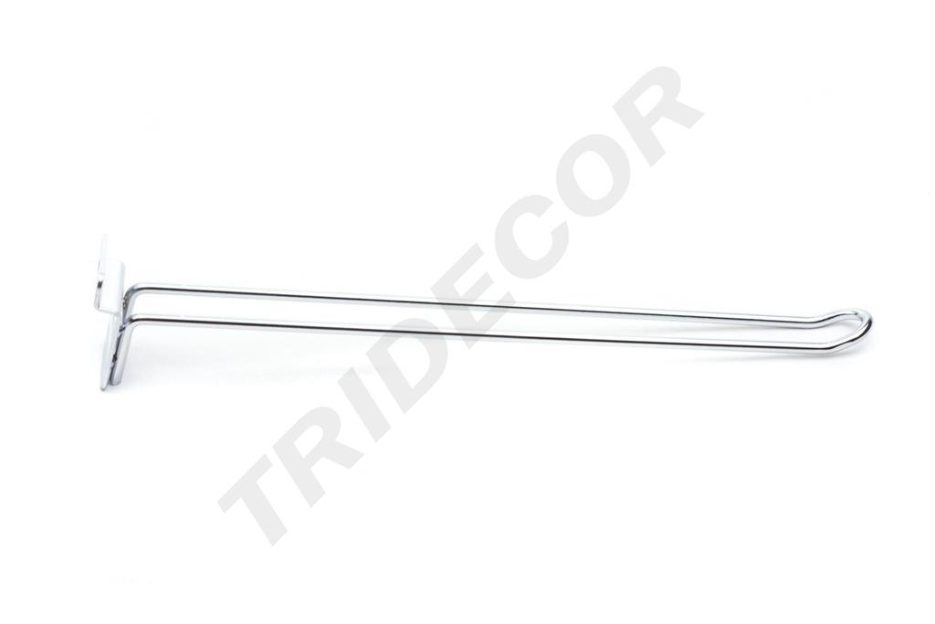 左右二线电镀板钩gancho doble para panel de lamas 6mm 35cm