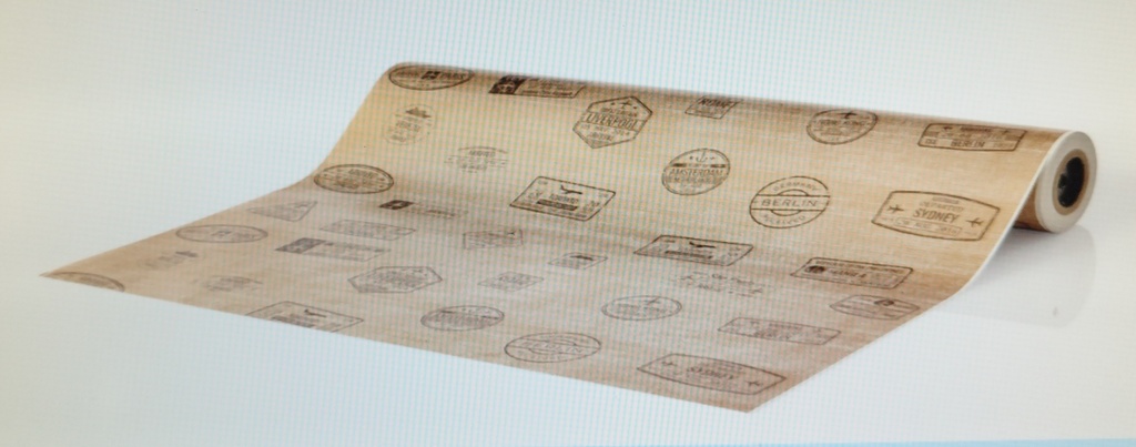 Papel de Regalo Motivo Sello Postal 62 cm 4kg