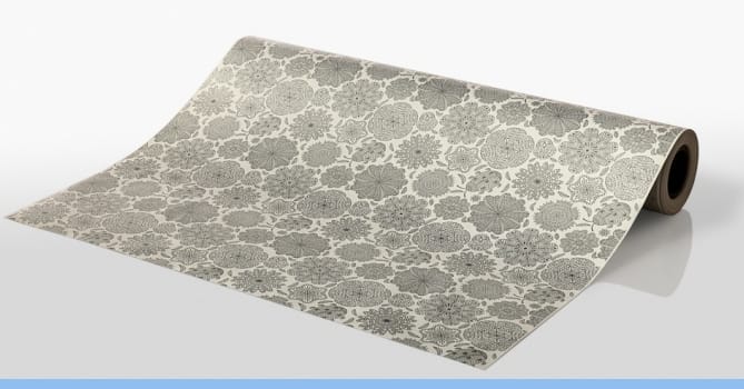 Papel de Regalo Mandalas Plateadas 4kg 62 cm