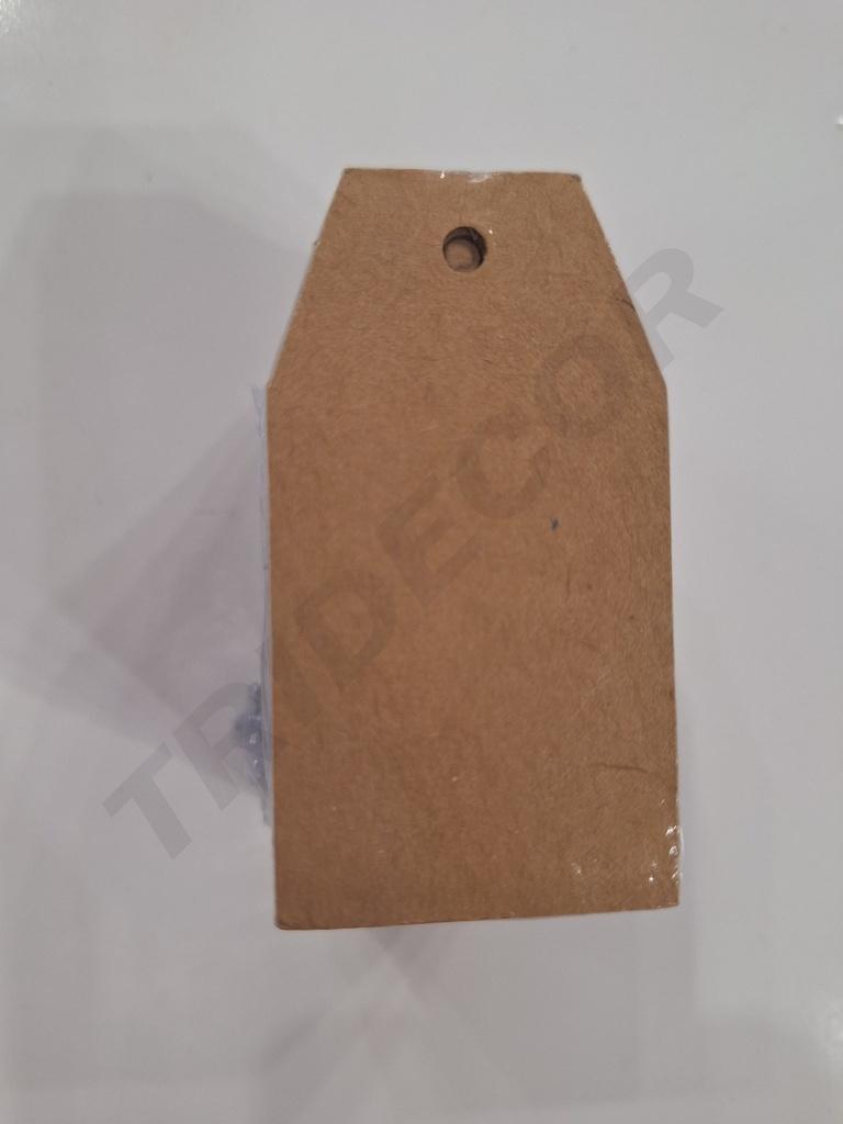 Etiquetas Troquelada En Pico Avana Lisa 3.5X6.5cm 100/Paq