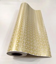 Papel de embrulho impresso a ouro 62 cm