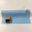 Papel de embrulho com design de riscas azuis 62 cm