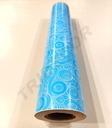 Papel De Envoltura Espiral Azul 62 Cm