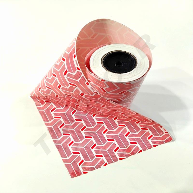 Rotoli di carta da regalo a simmetria rossa 62 cm