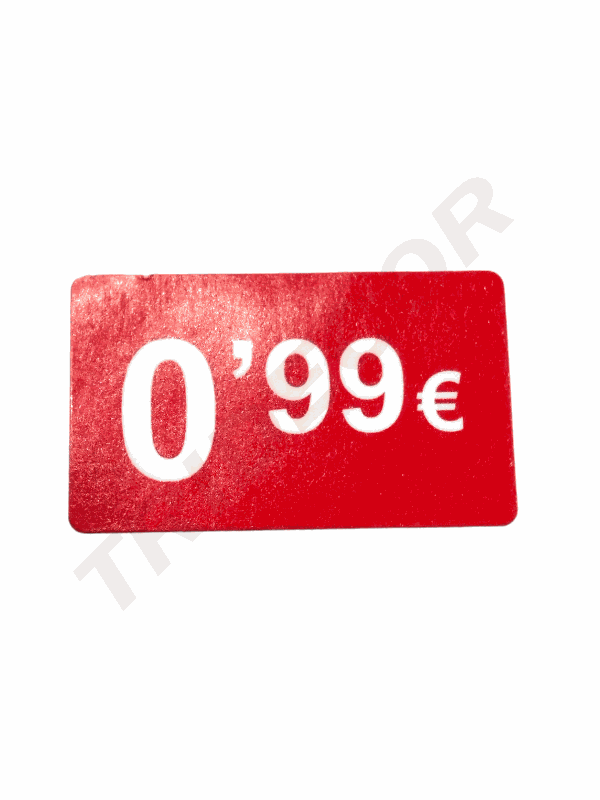 Etiquetas Adhesivas Precios De 0.99€ Hasta 99.99€ 1000 Pegatinas