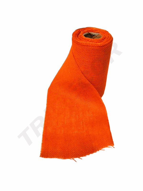Cinta Tela Tipo Malla Floristería 16CM 4.5M Naranja OFERTA