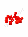 卡衣架红色塑料尺码粒Clips identificador de tallas para perchas L Rojo 500u