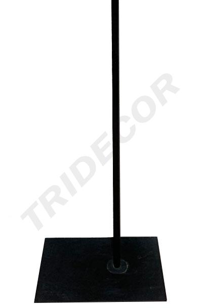 长方形黑色模特底盘 base metal rectangulo color negro30x40cm 5/caja