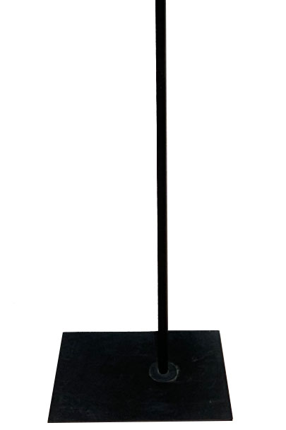 长方形黑色模特底盘 base metal rectangulo color negro30x40cm 5/caja