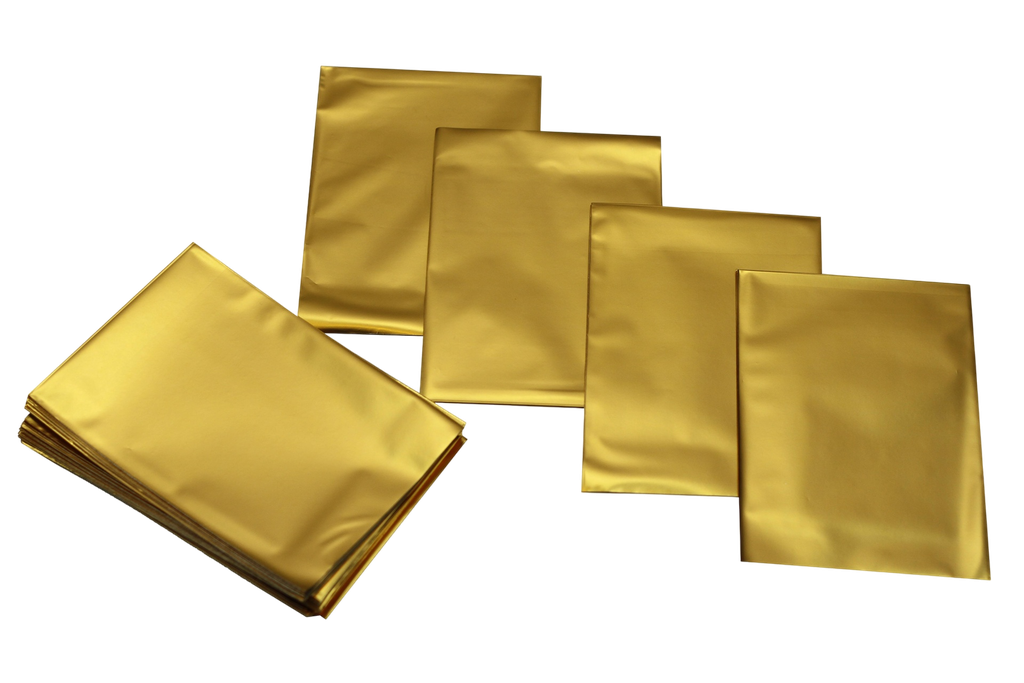 Sobres Metalizados 25x40 cm Color Dorado 50und