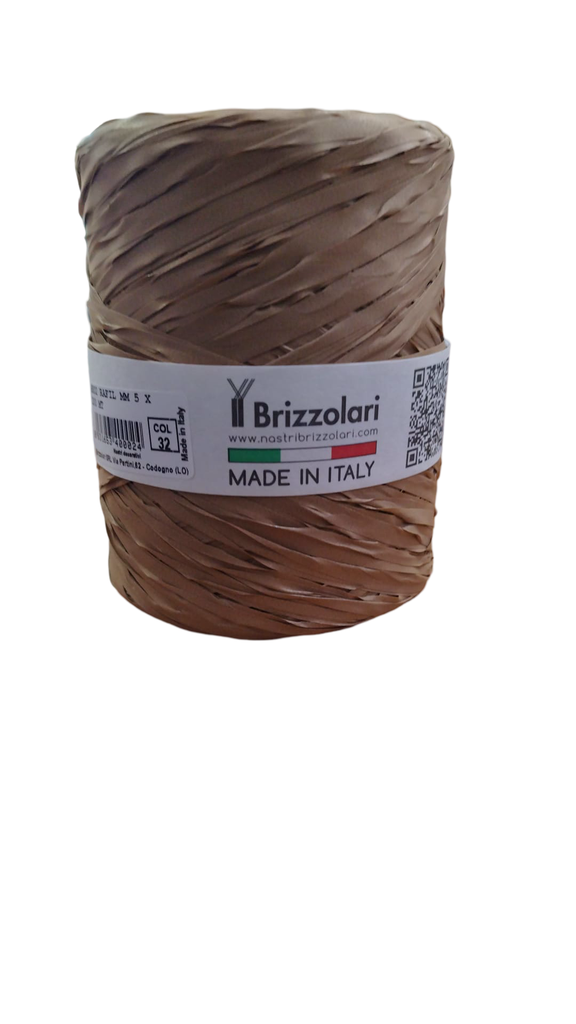 Cinta Rafia Marrón 5 mm 200 Metros Col 32