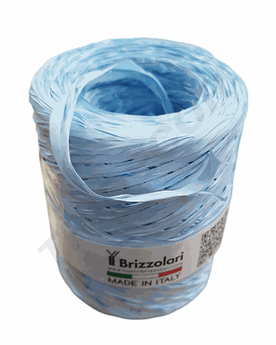 Cinta De Rafia Azul Celeste 5 mm 200 Metros Col 61