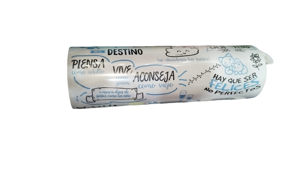 Papel de Regalo Frases Fondo Blanco 31cm