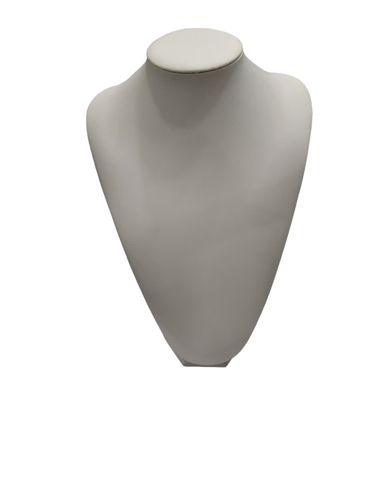 Expositor Collar En Polipiel Blanco 26.5x22x12cm