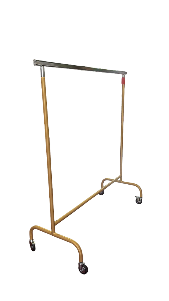 Burro Ropa fijo en Altura 150x50x160 cm COLOR ORO 固定衣架