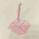 Etiquetas retangulares de linha rosa Ref12930 100U/Pack