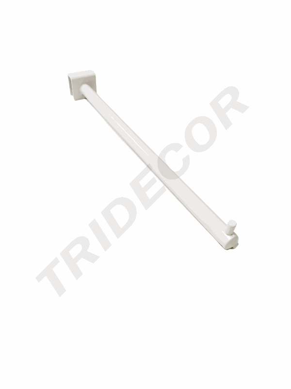 Ganchos Blanco Con Un Clavo Para Tubo Retangular 35Cm