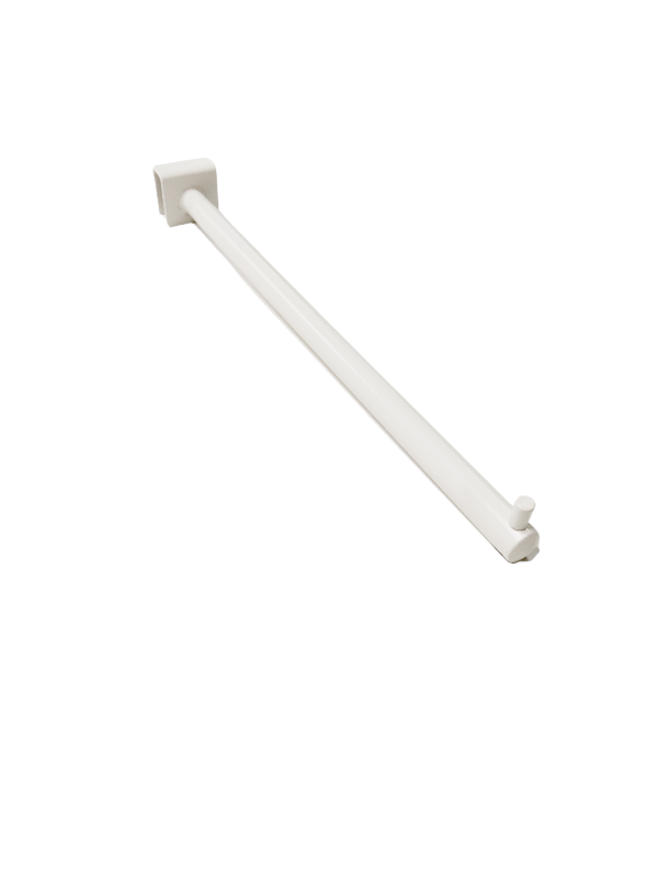 Ganchos Blanco Con Un Clavo Para Tubo Retangular 35Cm