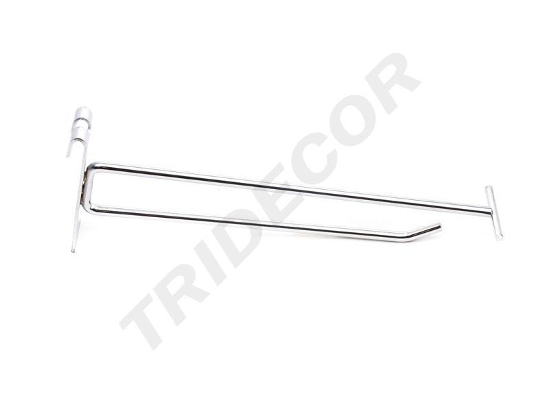 Hook with Price Holder for Bars/Meshes 20 cm