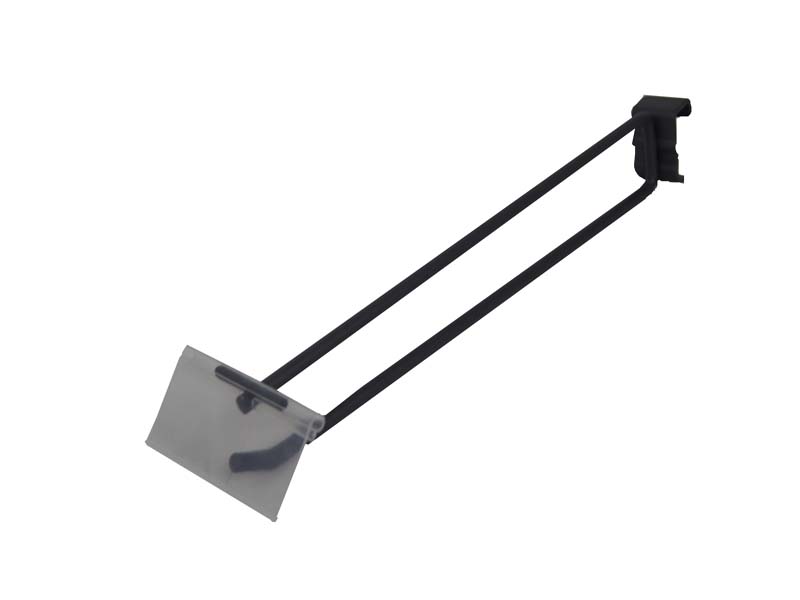 灰色双线带价格牌网钩Doble Gancho Gris con Soporte de Precio para Mallas 30cm 6mm 100/caja