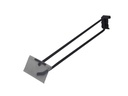 灰色双线带价格牌网钩Doble Gancho Gris con Soporte de Precio para Mallas 30cm 6mm 100/caja